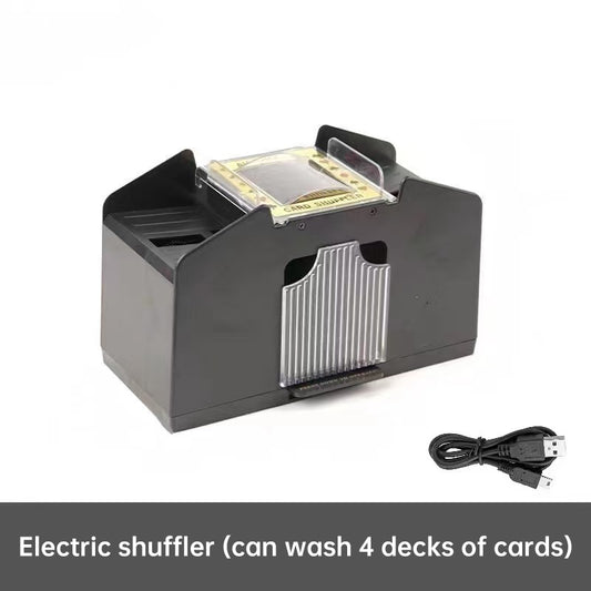 3 - sec Silent ABS Card Shuffler for Games , silent, made of ABS. For poker, board and family games.