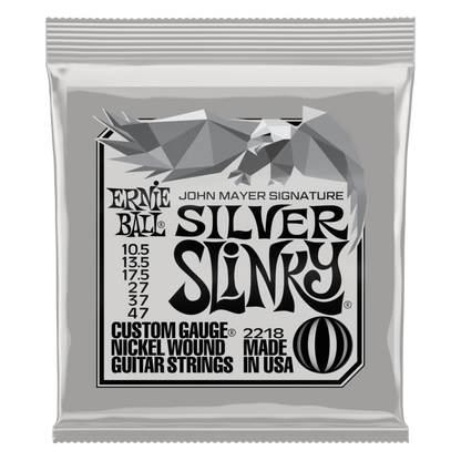 Ernie Ball John Mayer Silver Slinky Nickel Wound Electric Guitar Strings 3-Pack Tin - 10.5-47 Gauge