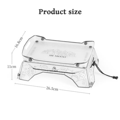 Folding Mini Table - Ultralight PP Camp Table & Tray (97g) Food-grade, Portable for Camping & Hiking Gear