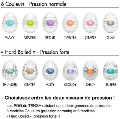Tenga 6pcs Egg Masturbation Man Portable Male Masturbation Reality Vaginal G Spot Sex Toys