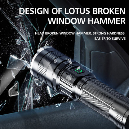 Waterproof Strong Light L2 Portable Long-range Emergency Multifunctional LED Rechargeable Flashlight