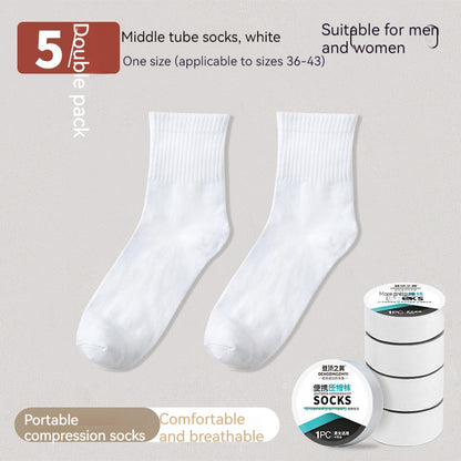 Summer Travel Business Trip Compression Socks Daily Disposable Breathable Sweat Absorbing