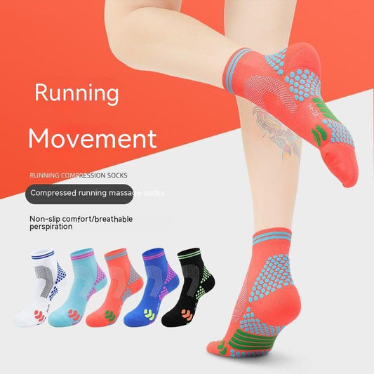 Women's Towel Bottom Compression Cycling Badminton Socks