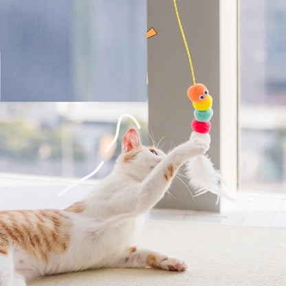 Cat Toys Simulated Cute Toys Funny Self-hey Interactive Toy Rope Grabbing Mouse Telescopic Hanging Cat Pet Supplies