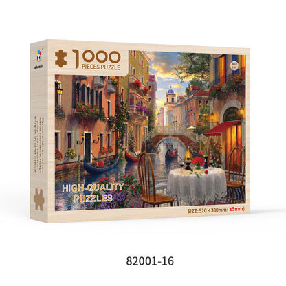 Wooden Adult 1000 Pieces Of Special-Shaped Puzzle Christmas Personalized Custom Educational Toys