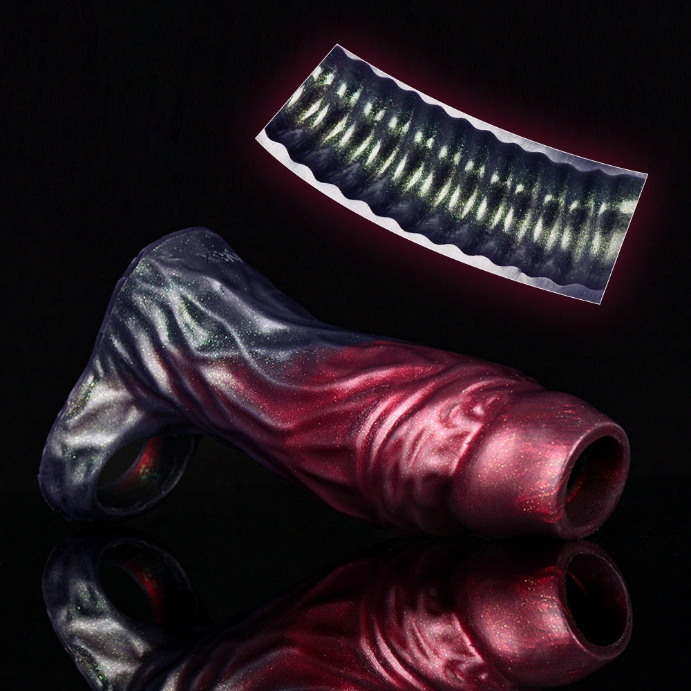 Black Wu Color Men's Auxiliary Lock Essence Condom Adult Sex Product