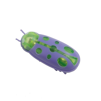 Mini Electric Bug Pet Dog Cat Toy Interactive Cute Ladybird Beetle Animal Shape Cat Toys Walking Insect Cat Playing Supplies