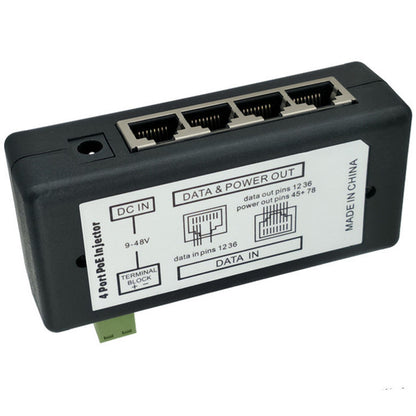 Four Port Centralized TV 4Ch Poe Syringe Box DC