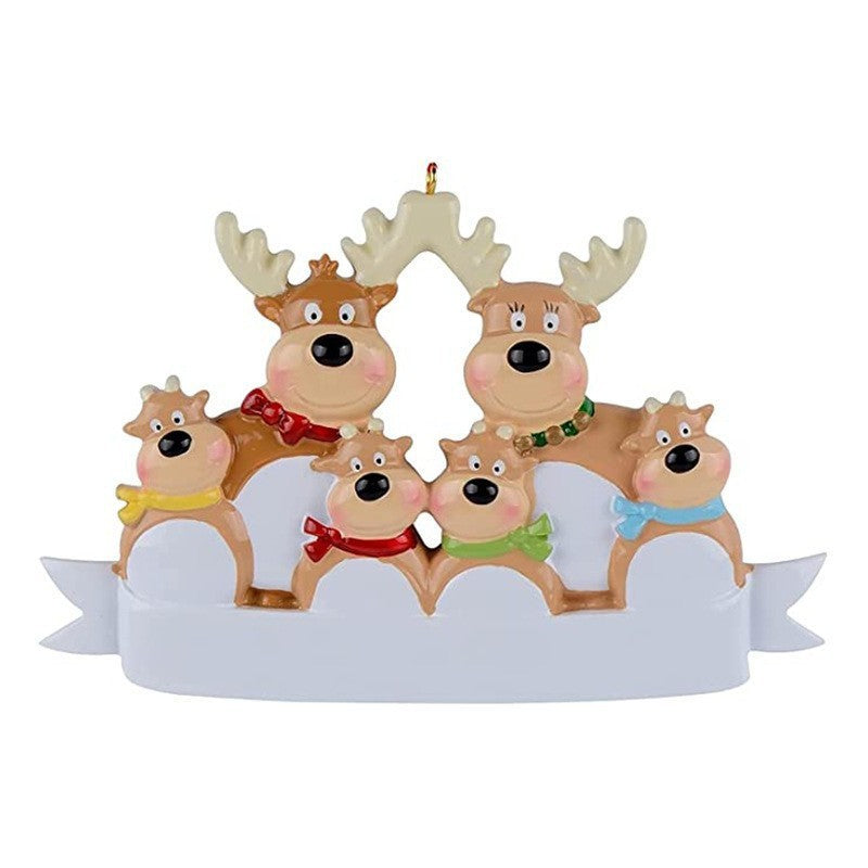 Christmas Reindeer Family Cute Home Pendant