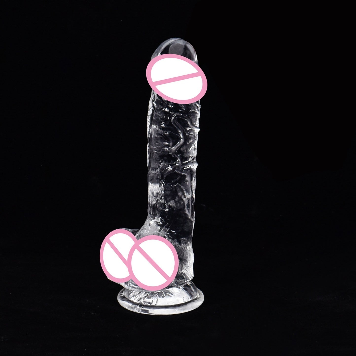 Crystal Simulation Penis Women's Masturbation Device Dildo Bold Lengthened Cannon Adult Sex Product