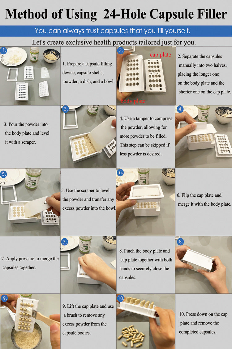 Capsule Filler Medicine Powder Filling Capsule Shell Charge