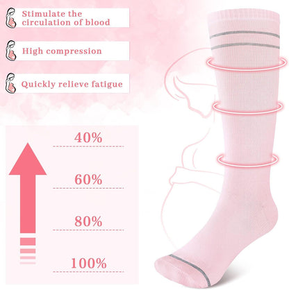 Pregnant Women Elastic Compression Mid-calf Calf Socks Female Skipping Rope Elastic Cycling