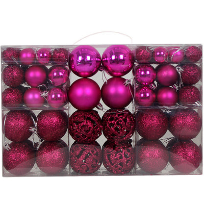 Christmas Ball 3-6cm Set Pvc Boxed Christmas Tree Decoration Colorful Ball