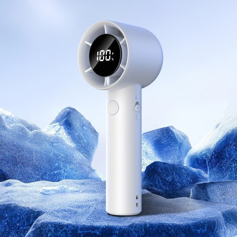 Handheld High-speed Fan, Speed Non-polar Adjustable Wind, Outdoor Super Endurance, Little Fan Strong Wind