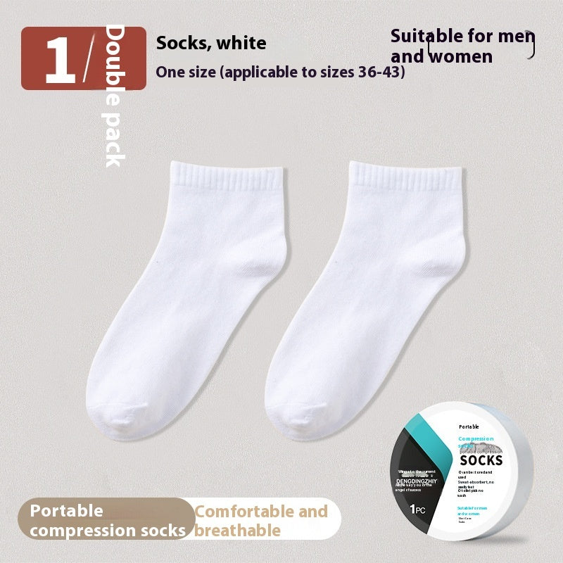 Disposable Socks Mid-calf Compression Socks Deodorant And Sweat-absorbing Summer Portable Disposable