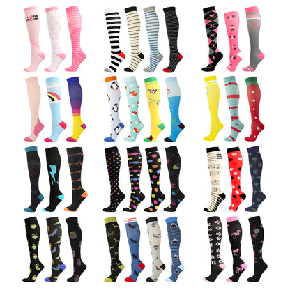 Men's And Women's Long Tube Sports Compression Socks