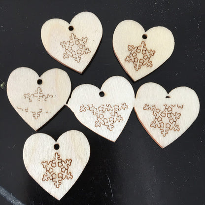 Creative Christmas Series Wood Chip Decoration Pendant