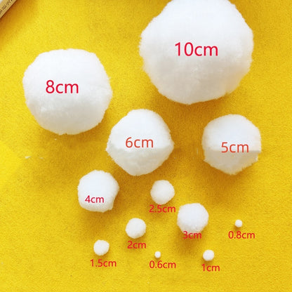 White Polypropylene Ball Christmas Ball Ornament