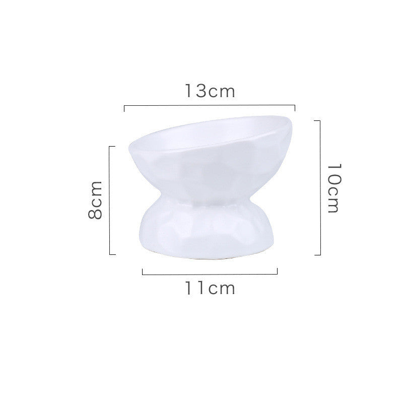 Ceramic Cat Bowl With High Feet To Protect Cervical Vertebrae Pets
