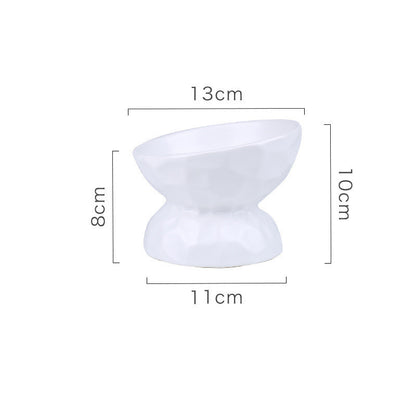 Ceramic Cat Bowl With High Feet To Protect Cervical Vertebrae Pets