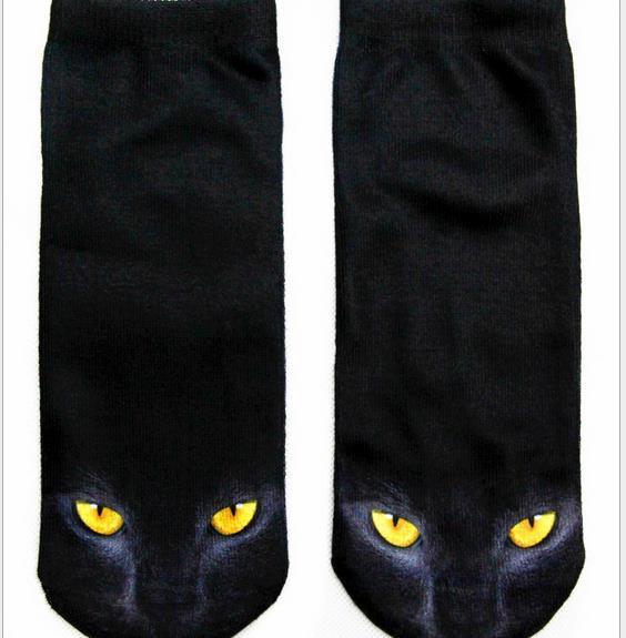 3D Printing Socks Flip Flops Cartoon Creative Socks Men And Women Couple Socks