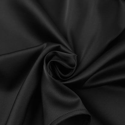 Slanted Shoulder Satin Bottom Fashionable Klein Blue Top