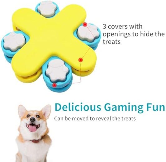 Dogs Food Puzzle Feeder Toys Interactive Dog Puzzle Toys Twister Dog Food Dispenser, Dog Enrichment Toys For IQ Training Adjustable Slower Feeder Dog Puzzle
