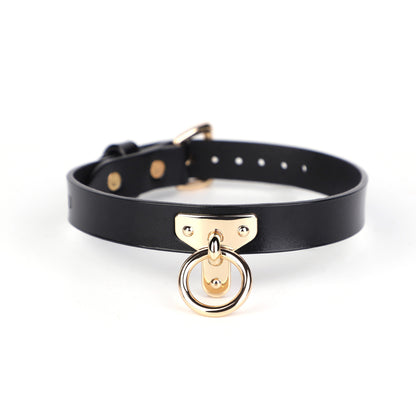 Men's And Women's Genuine Leather Collar Adult Supplies Bound Leather Collar