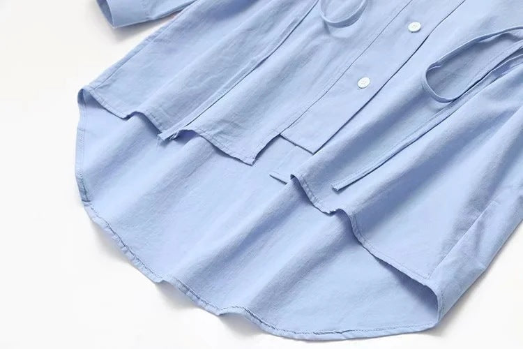 Waist Long-sleeved Shirts Are Stylish And Slim All-match