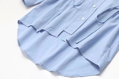 Waist Long-sleeved Shirts Are Stylish And Slim All-match