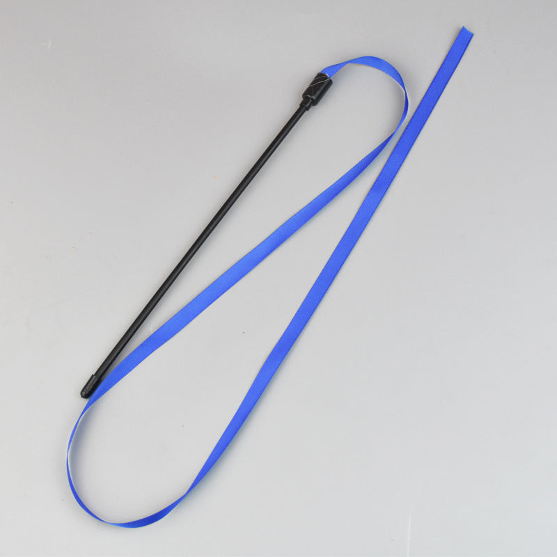 Interactive Cat Rainbow Wand Toys Interactive Cat Teaser Wand String Colorful Ribbon Charmer For Most Cats