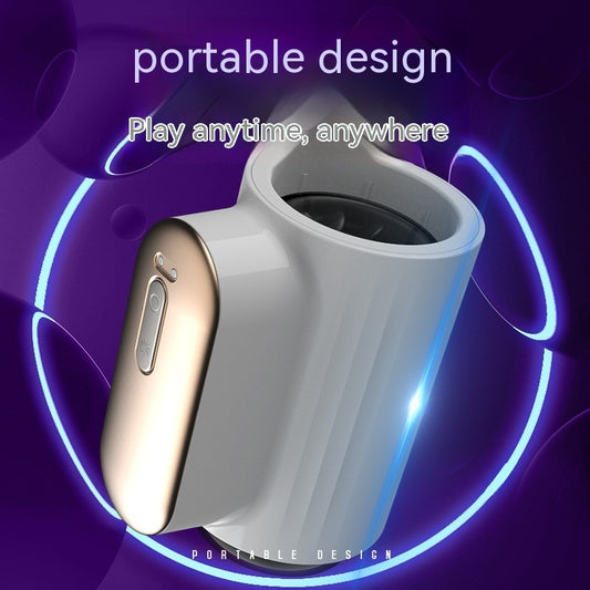 Full-automatic Telescopic Rotating Airplane Bottle Men's Masturbator Adult