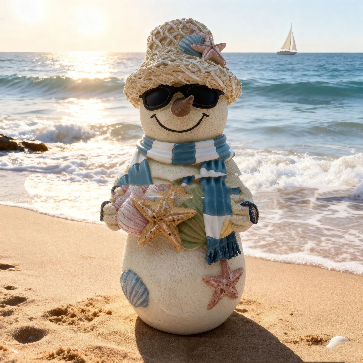 Christmas HAILANG Beach Snowman Decorations