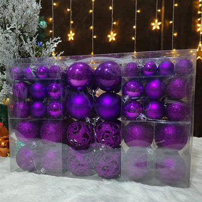 Christmas Ball 3-6cm Set Pvc Boxed Christmas Tree Decoration Colorful Ball