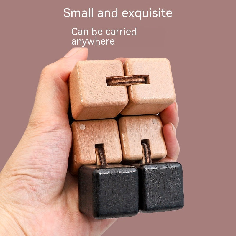 Wooden Infinite Cube Adult Flip Building Blocks Children's Educational Toys