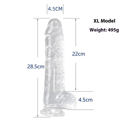 Seven Models Full Series Transparent Female Dildo