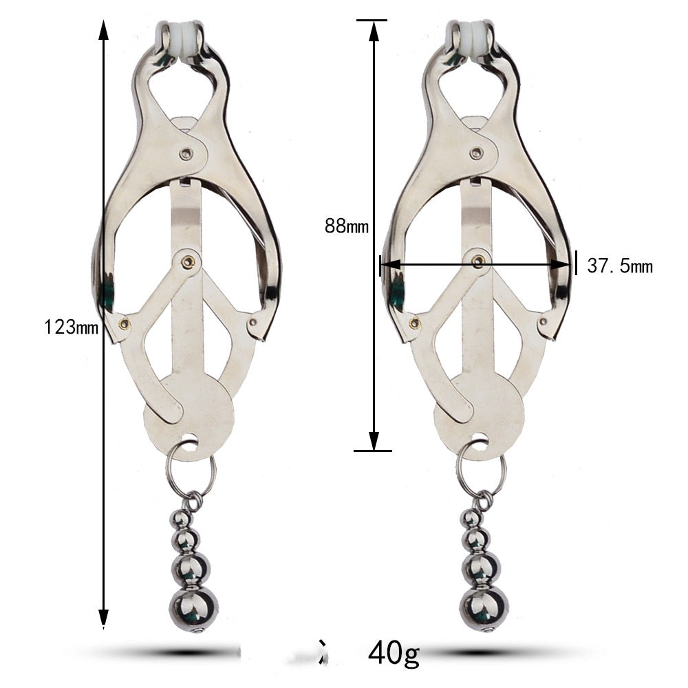 Metal Toys Silver Nipple Clamp Crab Butterfly Clip Pendant Silver Calabash Pendent