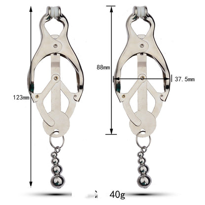 Metal Toys Silver Nipple Clamp Crab Butterfly Clip Pendant Silver Calabash Pendent