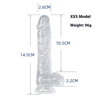Seven Models Full Series Transparent Female Dildo