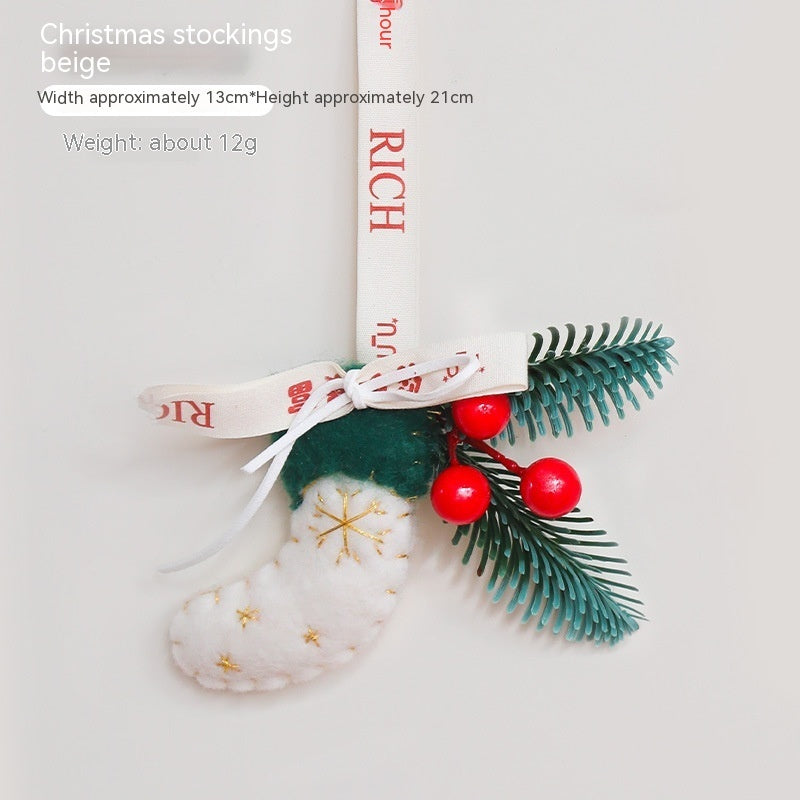 Nordic Style Christmas Decoration Pendant Vehicle Bell