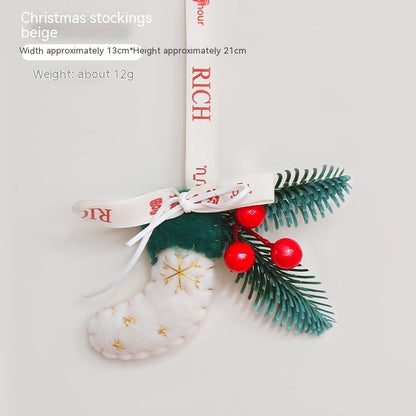 Nordic Style Christmas Decoration Pendant Vehicle Bell