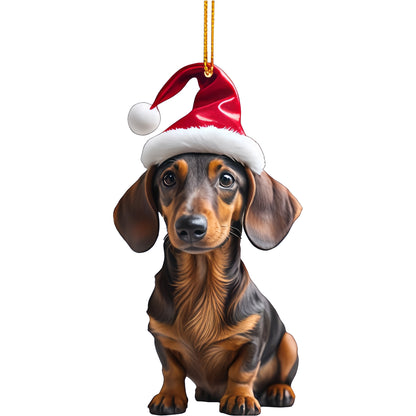 Christmas Tree Pendant Acrylic Ornaments Inside Car