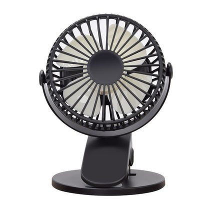 New Style Brushless Clip Small Fan USB Mini Mute Portable Stroller Rechargeable Desktop Small Fan