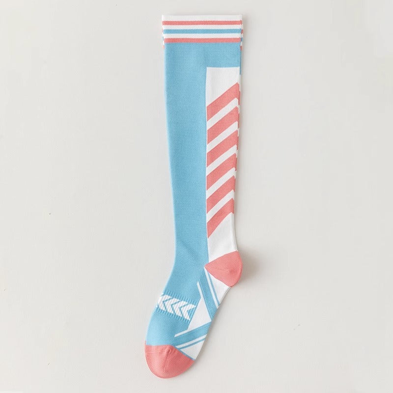 Sports Muscle Compression Socks Women's Elastic Long