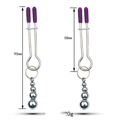 Metal Toys Silver Nipple Clamp Crab Butterfly Clip Pendant Silver Calabash Pendent