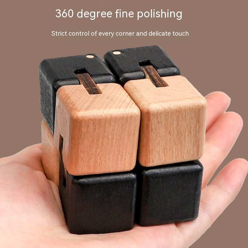 Wooden Infinite Cube Adult Flip Building Blocks Children's Educational Toys