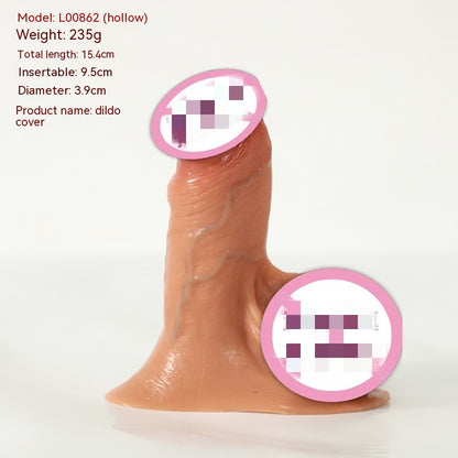 Men's Exotic Condom Sex Toy Set Adult Supplies Crystal Set Penis Set Foreskin Blocking Ring Bold Lengthened