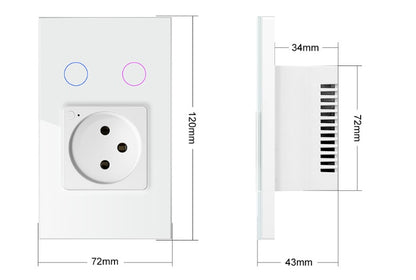 Graffiti Color Column Wall Timing Touch Lamp Socket Voice Control Intelligent