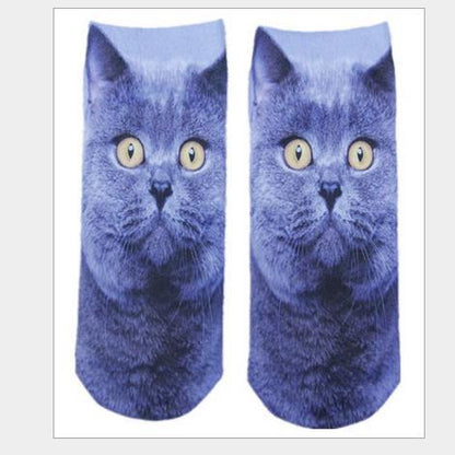 3D Printing Socks Flip Flops Cartoon Creative Socks Men And Women Couple Socks