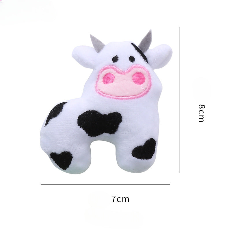 Cow Parrot Shape Cat Toy Cute Plush Animal Toys With Catnip Interactive Play Pet Supplies Tease Cat Bite Resistant